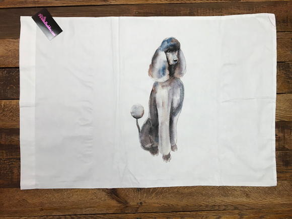 EXPENSIVE POODLE PILLOW CASE 100% COTTON