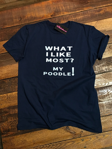 WHAT I LIKE MOST T-SHIRT - NAVY BLUE