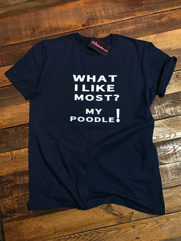WHAT I LIKE MOST T-SHIRT - NAVY BLUE