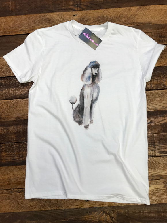 EXPENSIVE POODLE T-SHIRT - WHITE