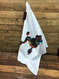 BLACK ART POODLE FLOUR SACK TOWEL 100% COTTON